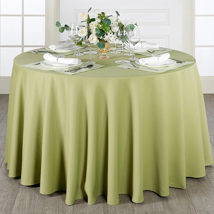 Hot Sale Grands Événements Restaurant Blanc Nappe Ronde Mariage 1