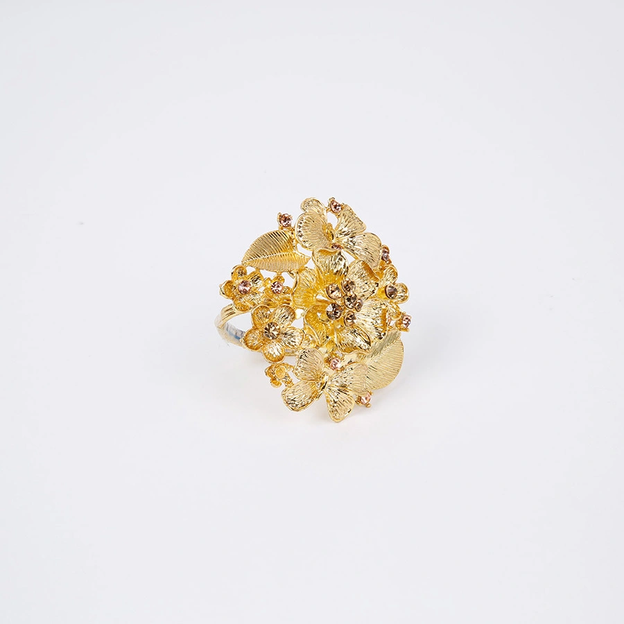 flower Napkin Ring Wedding Napkin Ring Dinner Party Rhinestone Napkin Ring 1