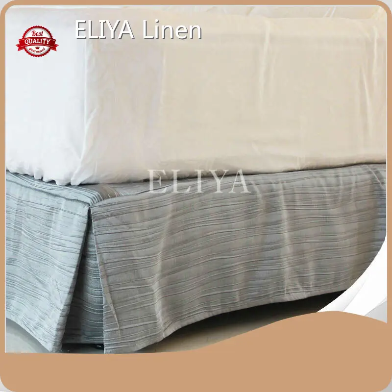 ELIYA تنورة سرير بنمط فندق مصبوغ عادي بجميع المقاسات ELIYA 1