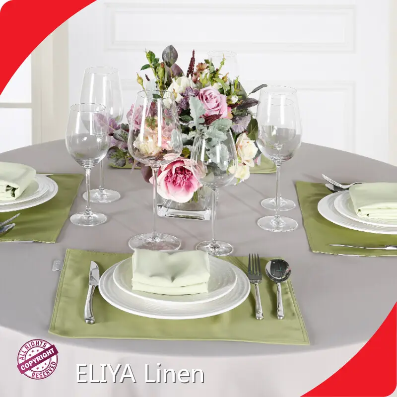 ELIYA Manteles individuales de lino natural de marcaELIYA 1