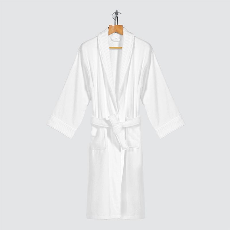 ELIYA white hotel bath robe cotton towel bathrobe slippers set unisex bathrobe 1