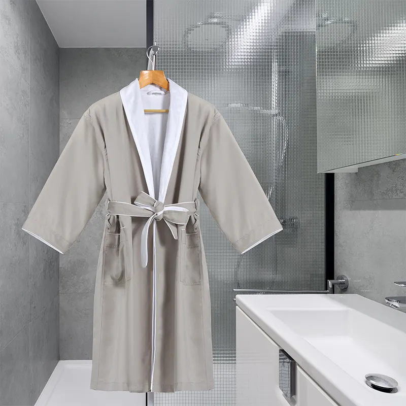 Fabricante de proveedores de batas de hotel con tejido de gofre personalizado | ELIYA 2