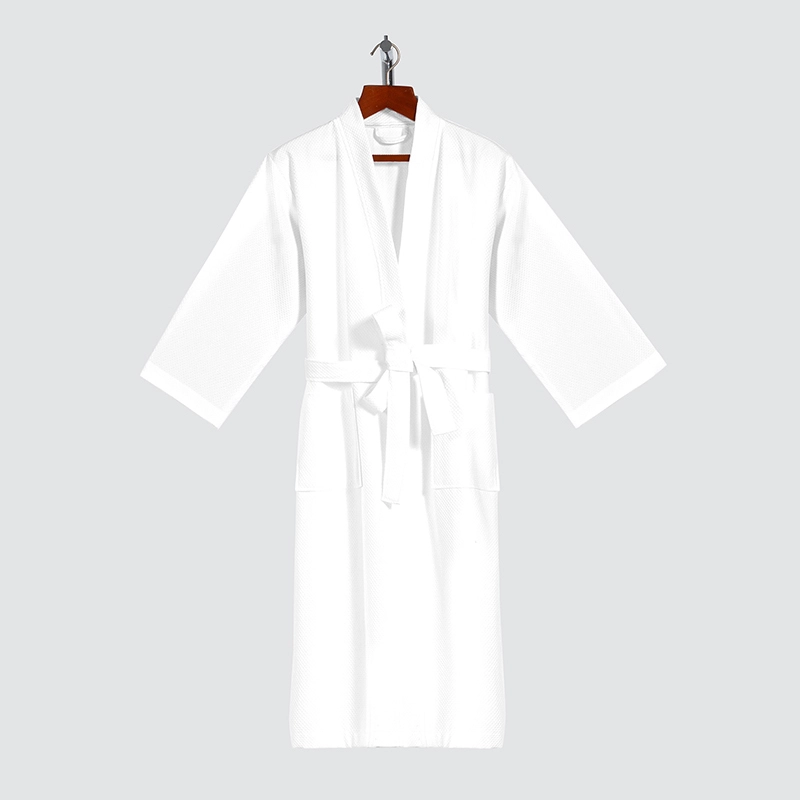 ELIYA Wholesale 5 Star Bath robe Luxury Hotel Spa Robes Organic Cotton Waffle Hotel Robes 1