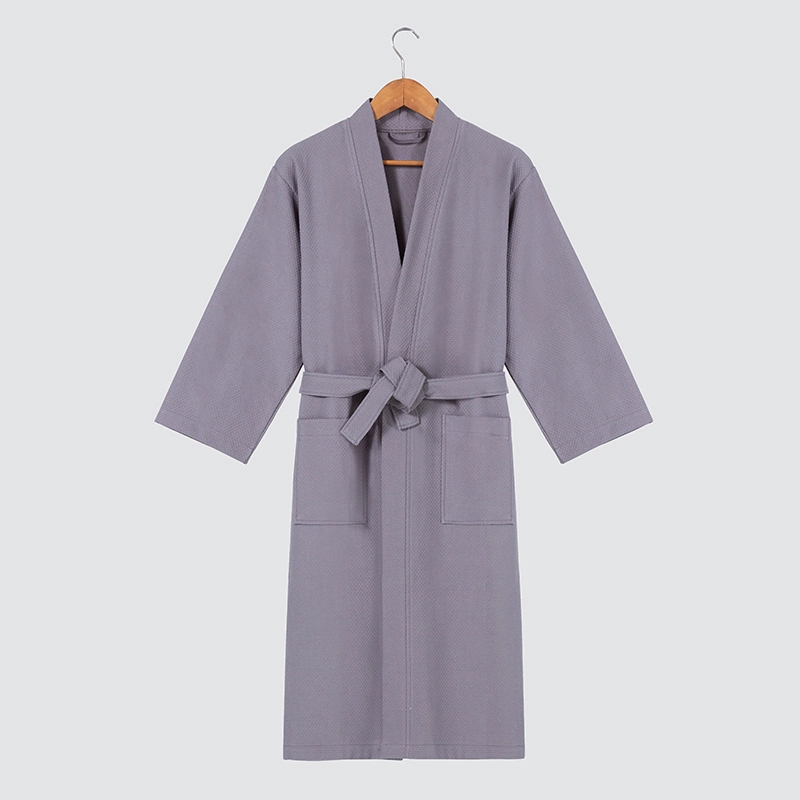 ELIYA vente chaude facile personnalisé 100% coton hôtel peignoir serviette hôtel Kimono gaufré tissage peignoir de bain 1