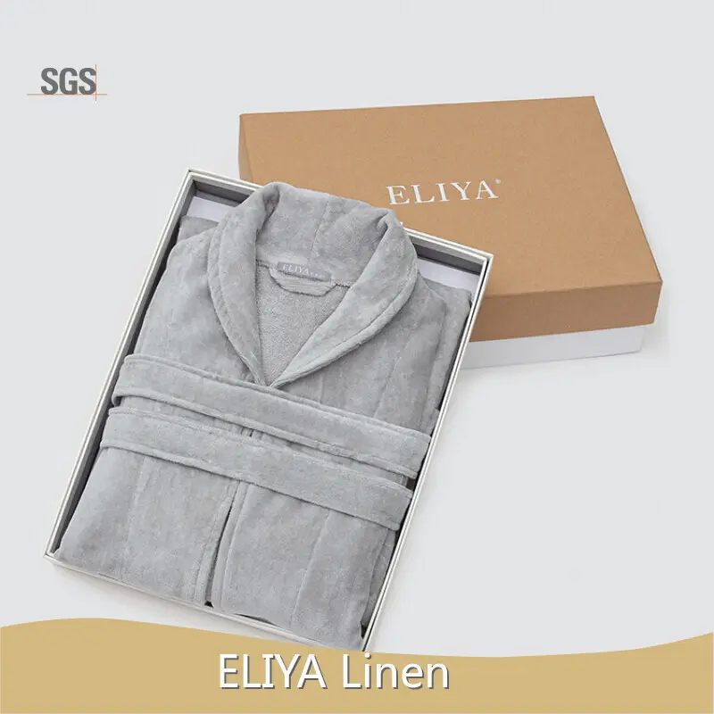 ELIYA Peignoir d'hôtel à tissage gaufré pour spa 1