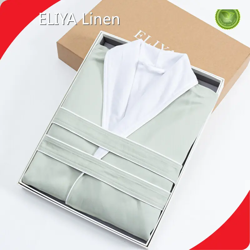 Ritz Carlton Waffle Terry Robe Company para spa ELIYA Verde 1