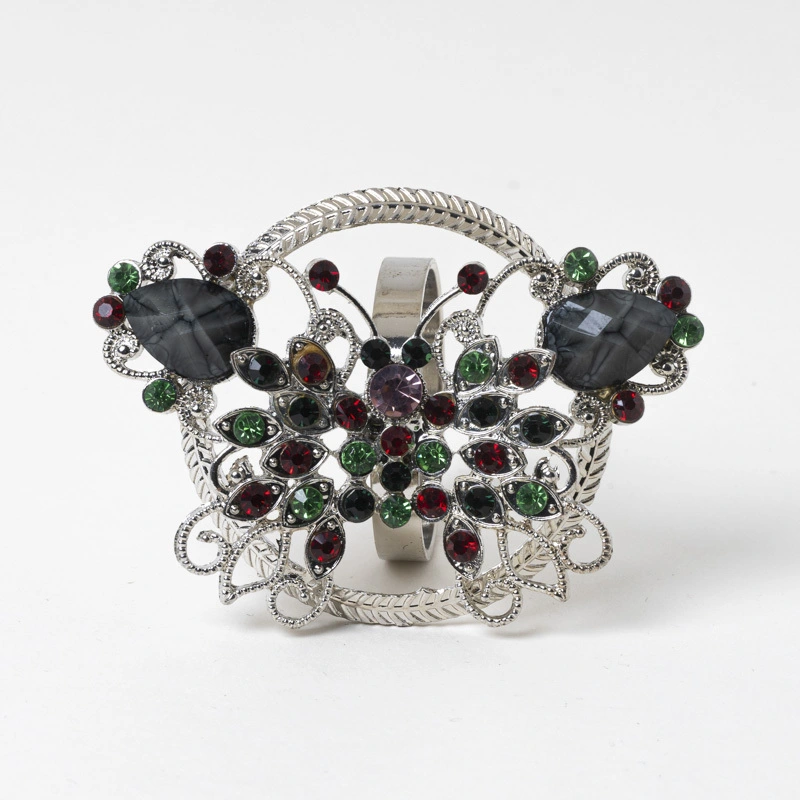 Elegant Crystal Butterfly Napkin Ring 1