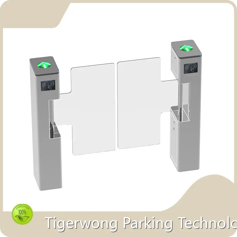 Tigerwong Parking Brand Acrylic Swing Turnstile for Gate Access Office Building 12V Bi-directi 1