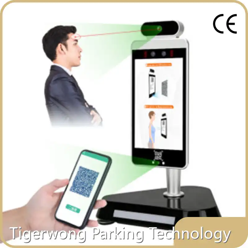 Lecteurs d'empreintes digitales Gestion des laissez-passer Module vertical de mesure de température & Reconnaissance faciale 1
