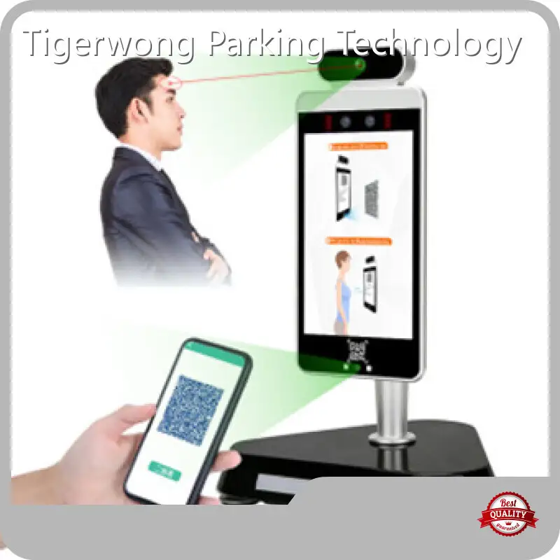 Tigerwong 주차 브랜드 패스 관리 수직 온도 측정 모듈 & Face Reco 1