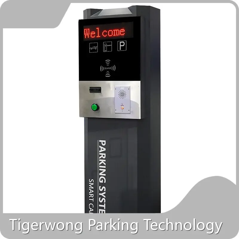 Boom Barrier chất lượng cao Nhấn nút màu đỏ Thu thập thẻ Công ty thương hiệu đỗ xe Tigerwong 1