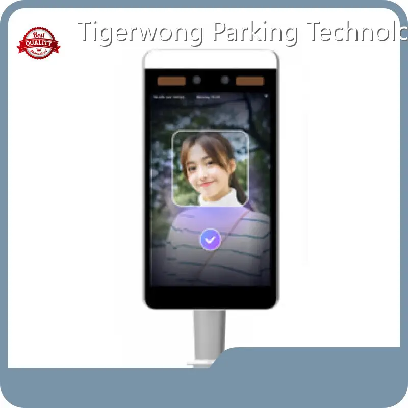 Cơ chế Boom Barrier Thiết bị đầu cuối phát hiện nhiệt độ cơ thể nhận dạng khuôn mặt siêu mỏng 8 inch  1