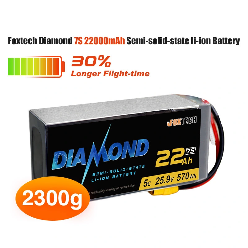 Batería de iones de litio semi-sólido 4.2V 275Wh/kg Diamond 6s 1