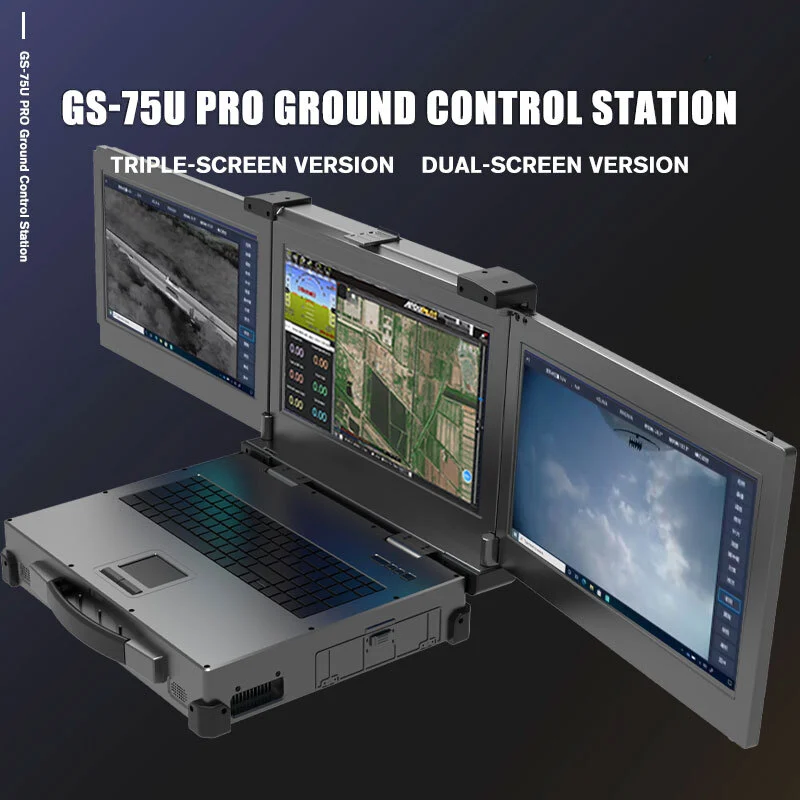 Dual-Screen Touch Ground Control Station 15.6 GS-75U PRO for Drone Operations 1
