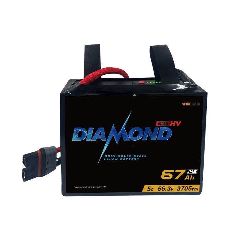 Batería de iones de litio de estado semisólido BMS de la serie Diamond Smart para drones, robótica y aplicaciones de alta potencia 1