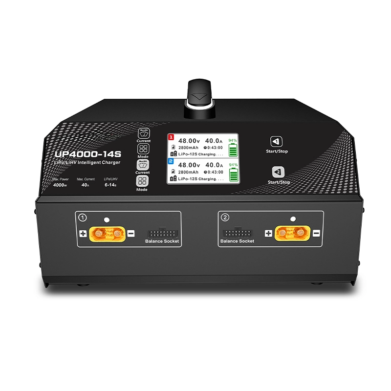 Cargador inteligente LiPo/LiHV de dos canales UP4000-14S 1