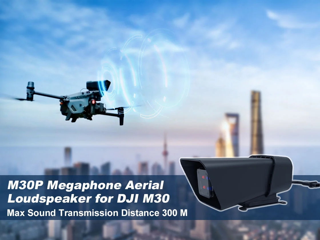 Haut-parleur aérien M30P Megaphone avec des lumières d'avertissement pour DJI Drones DJI M30 1