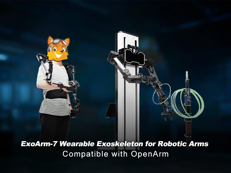 ExoArm-7 Wearable Exoskeleton – Teleoperation for Robotic Arms & VLA Applications, Compatible with OpenArm 1