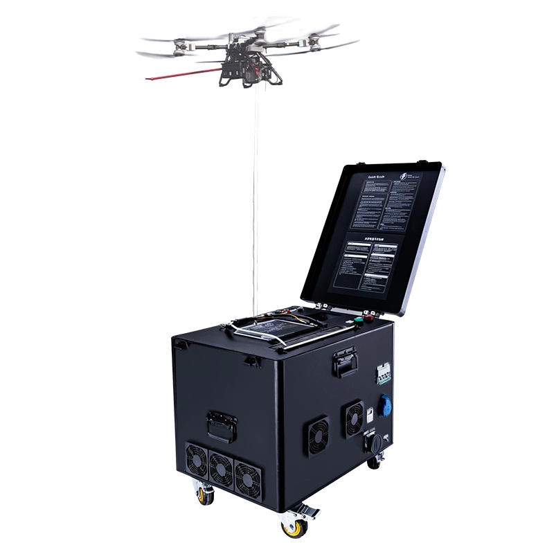 T-FC100X Tethered Firefighting Drone Power & Water System for DJI FlyCart 100 | Long-Endurance Firefighting Drone Solution 1