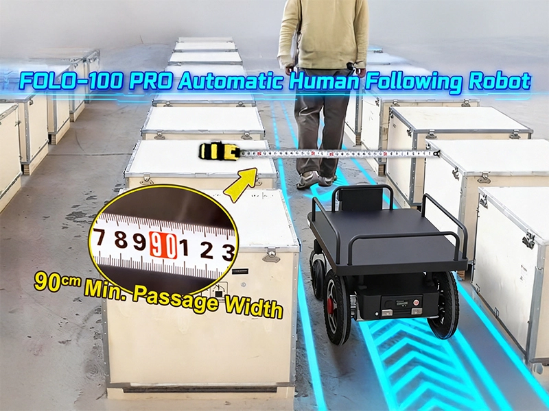 FOLO-100 PRO Currus Automaticus Humanum Sequens, Robustus 100KG, Currus Onus Quadrirotarum 1