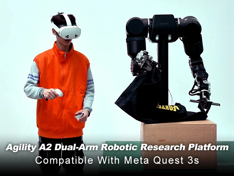 Système robotique à deux bras Agility A2 VR pour la téléopération | IA incarnée, apprentissage basé sur VLA, ROS2 et NVIDIA Isaac 1