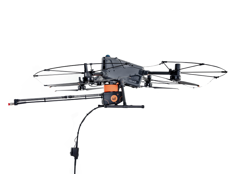 Sistema de limpeza com drones AeroClean P3(T50) para DJI Matrice 400 | Limpeza de fachadas e cortinas de vidro com alta pressão e precisão em diversos tipos de edifícios 5