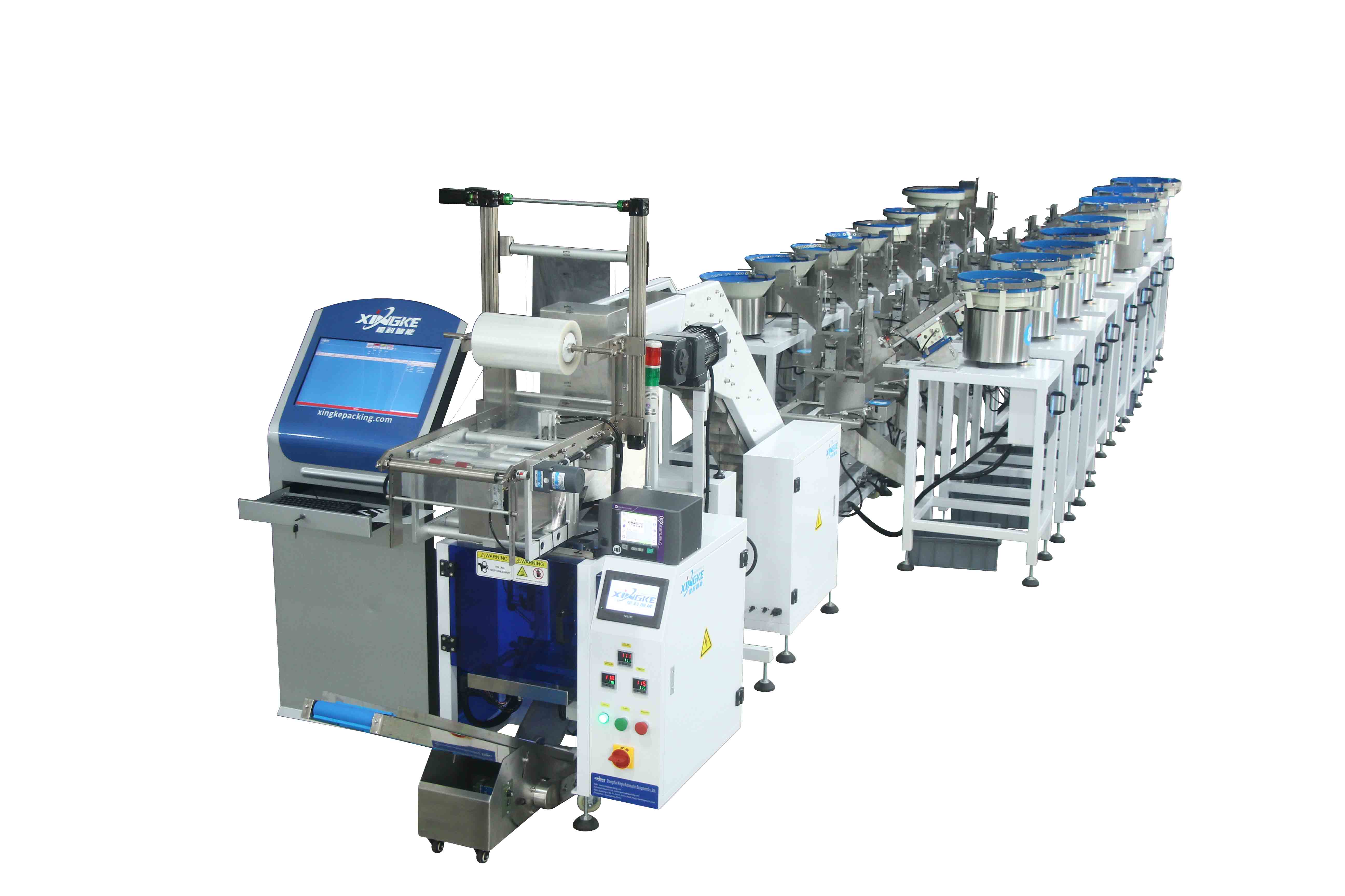  High Quality 15 vibrating bowl continuous packing machine equipped with ERP system Wholesale - Zhongshan Xingke Automation Equipment Co., Ltd. 