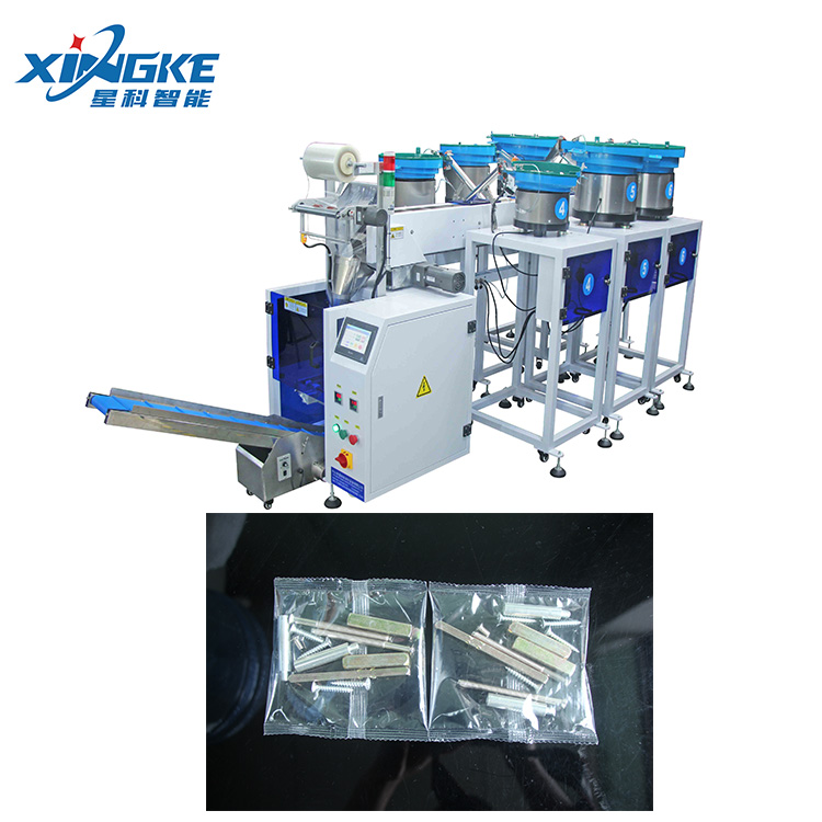 6 Items Furniture Fasteners Bolts Screws Washers Automatic Packaging Machine 3