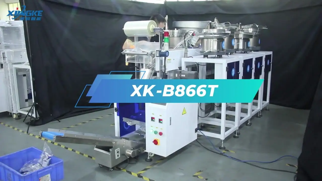XK-B866T screw, spanner and fastener accessories mixing packing machine 1
