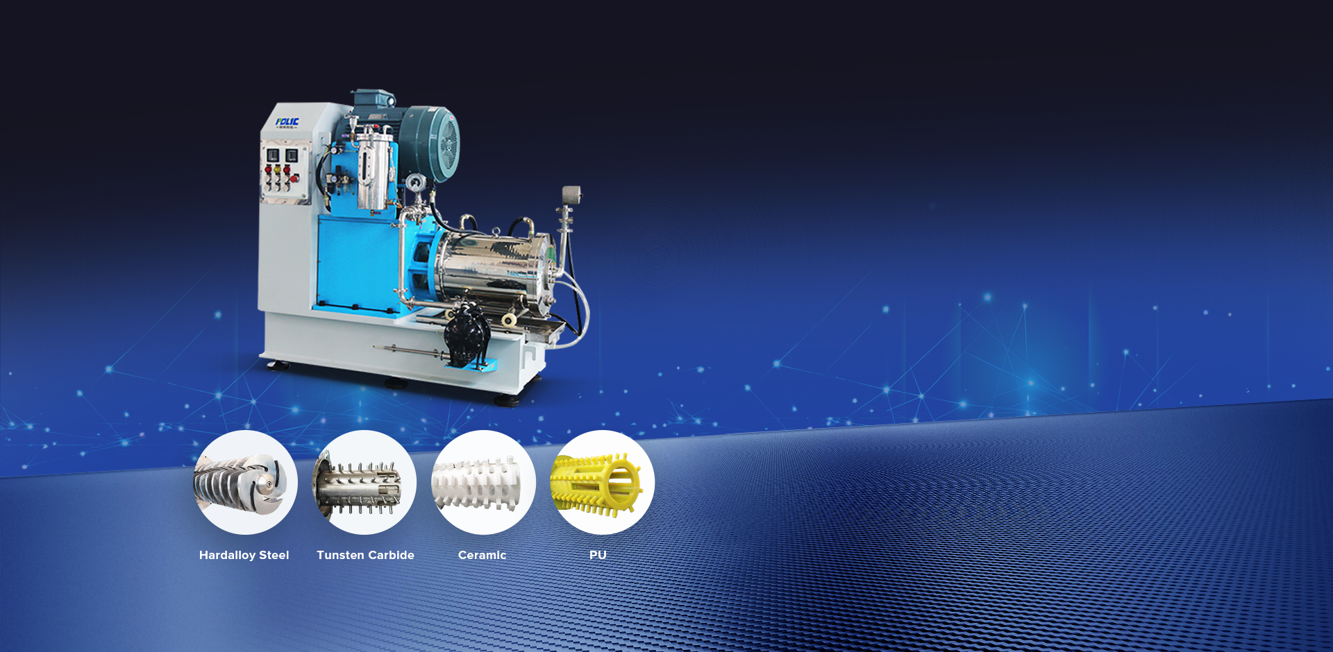 POLYC PROFESSIONAL HORIZONTAL BEAD MILL MANUFACTURER SINCE 2009
