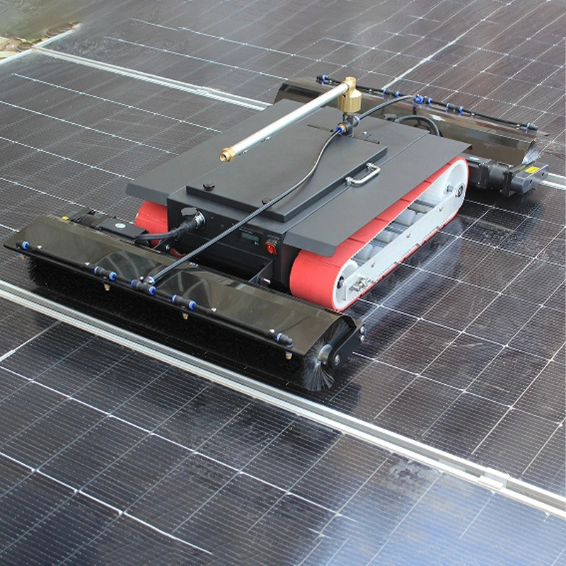 Smart Remote Control Solar Panel Cleaning Robot Anti Fall Design 1