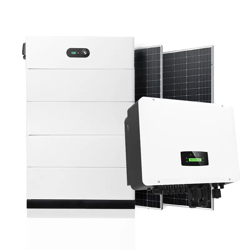 Best High voltage stacked 48V 52Ah 7.5kWh-20kwh  home solar battery pack standing powerwall household lithium Enerlution 1