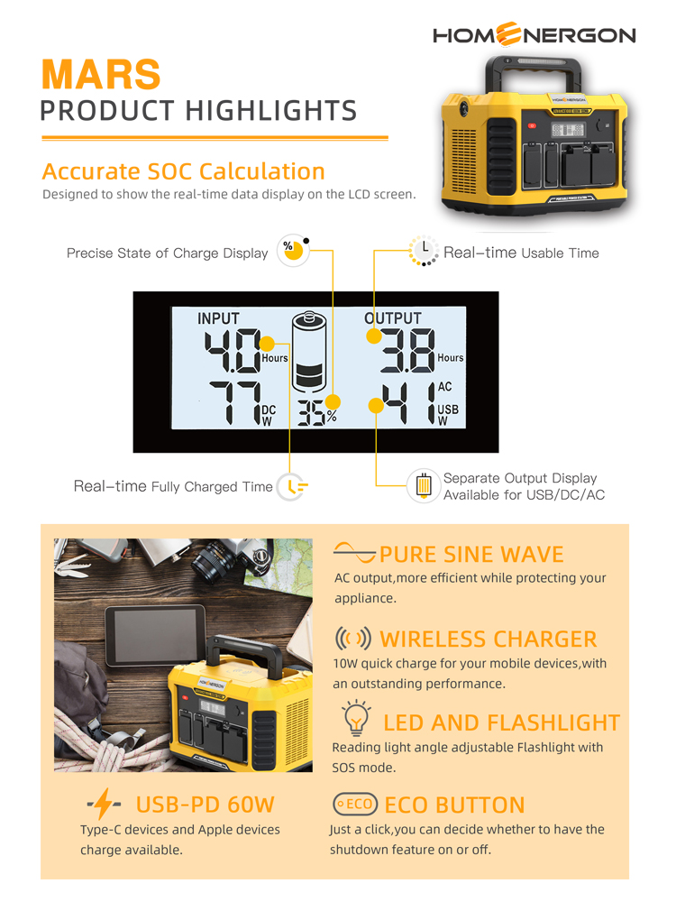 Energie 、 Hybess - gut neue Typ tragbare 13AH -Pack -Lithium -Ionen -Batterien wieder auflösen tragbarer Kraftwerk 13