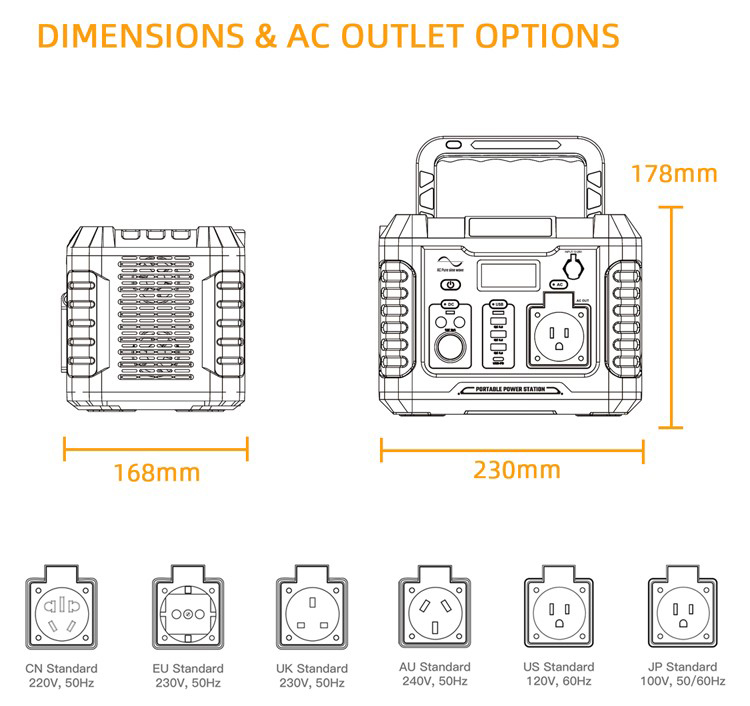 Energie 、 Hybess - gut neue Typ tragbare 13AH -Pack -Lithium -Ionen -Batterien wieder auflösen tragbarer Kraftwerk 12