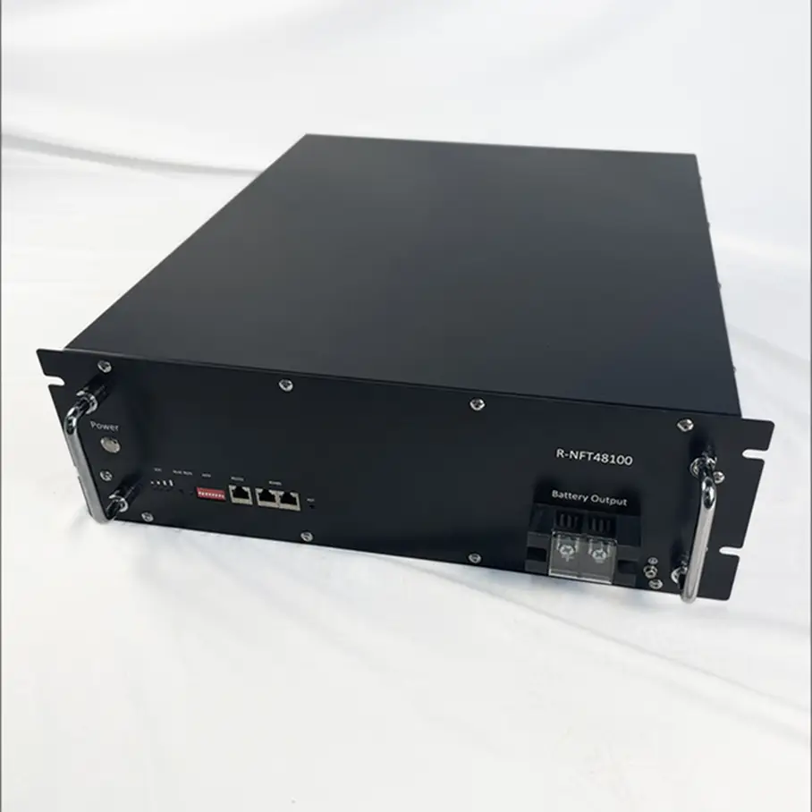 Enerlution 、 Hybess - شعبية 51.2V 100AH ​​بطارية البطارية الداخلية بطارية ليثيوم بطارية 5KWH نظام تخزين الطاقة رف بطارية ليثيوم مثبتة 1