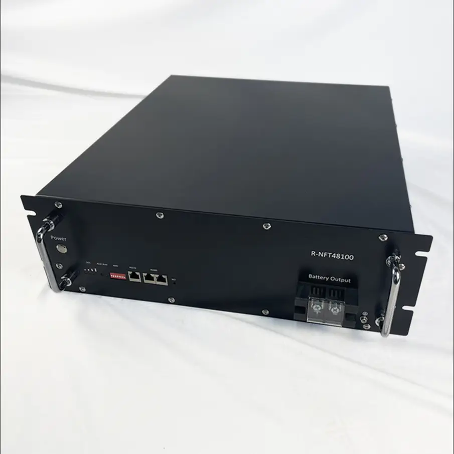 Enerlution 、 HYBESS - haute capacité 51,2 V 100AH ​​Armoire de batterie intérieure Batterie au lithium Solaire 5kwh Système de stockage d'énergie Rack Rack Mouted Lithium Battery Series 1