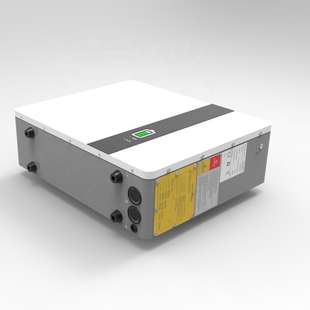 Enerlution 、 Hybess - Batería de litio de estantería de potencia de montaje en la pared para batería de almacenamiento solar Paquete de 100h 100h sin grupo 13