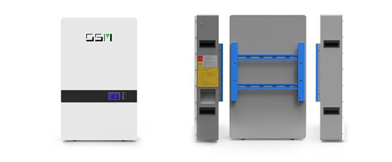 Enerlution 、 Hybess - Batería de litio de estantería de potencia de montaje en la pared para batería de almacenamiento solar Paquete de 100h 100h sin grupo 16