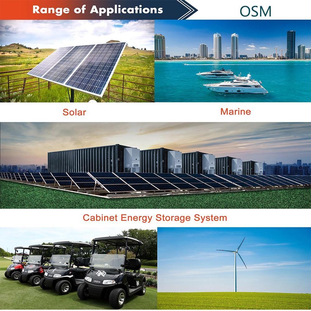 Enerlution 、 Hybess - 6000 ciclos de 5 kWh Batterías de almacenamiento solar 48V 100ah batería montada en la pared de litio para la venta sin agrio 10