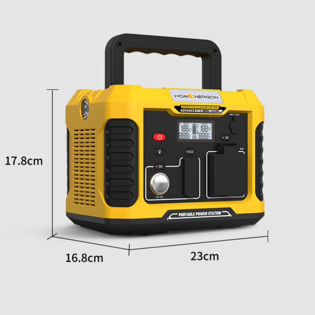 Enerlution 、 Hybess - Mylion Safest Mini UPS 22VDC 288WH Litio de litio Portable respaldo en línea UPS para una caja domiciliaria inteligente al aire libre Sistema de almacenamiento de energía en el hogar 8