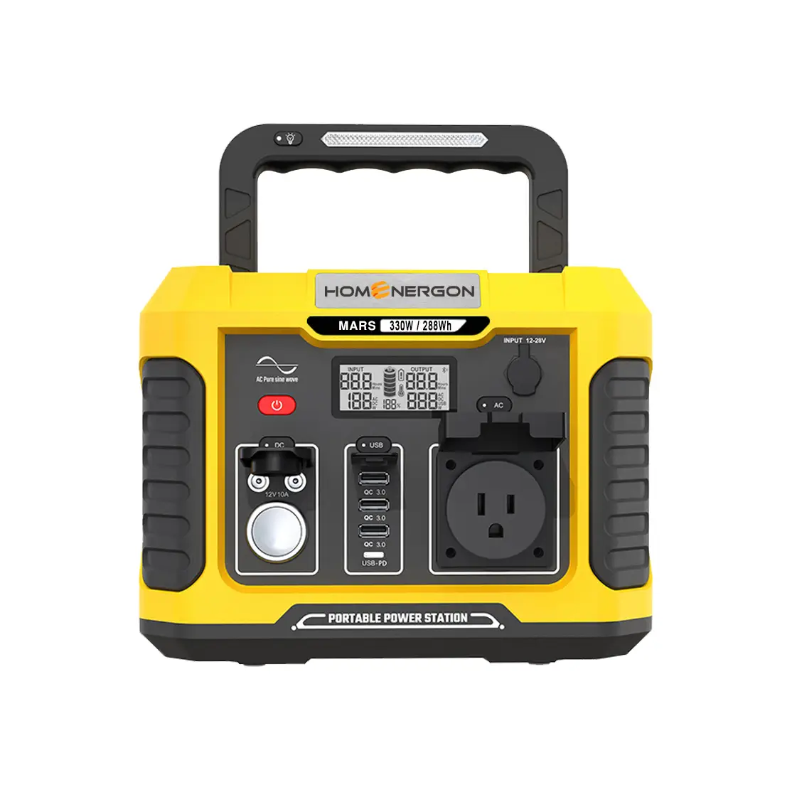 Enerlution 、 Hybess - 330W 500W 1000W Batteria LifePO4 Batteria 100Ah Alimentazione UninterUpt per carica rapida esterna per campeggio di centrale elettrica portatile esterna 1