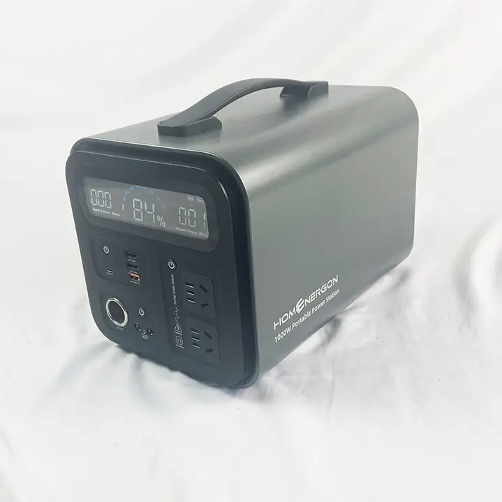 Enerlution 、 HyBESS - centrale portable solaire rechargeable avec panneaux PV pliants et batterie de 1000W 1038W au lithium pour une centrale électrique à usage extérieur 1