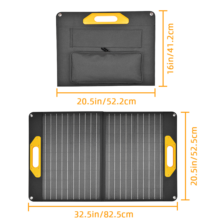 Solar panel 60W photovoltaic panel pd60w fast charging household outdoor folding portable charging