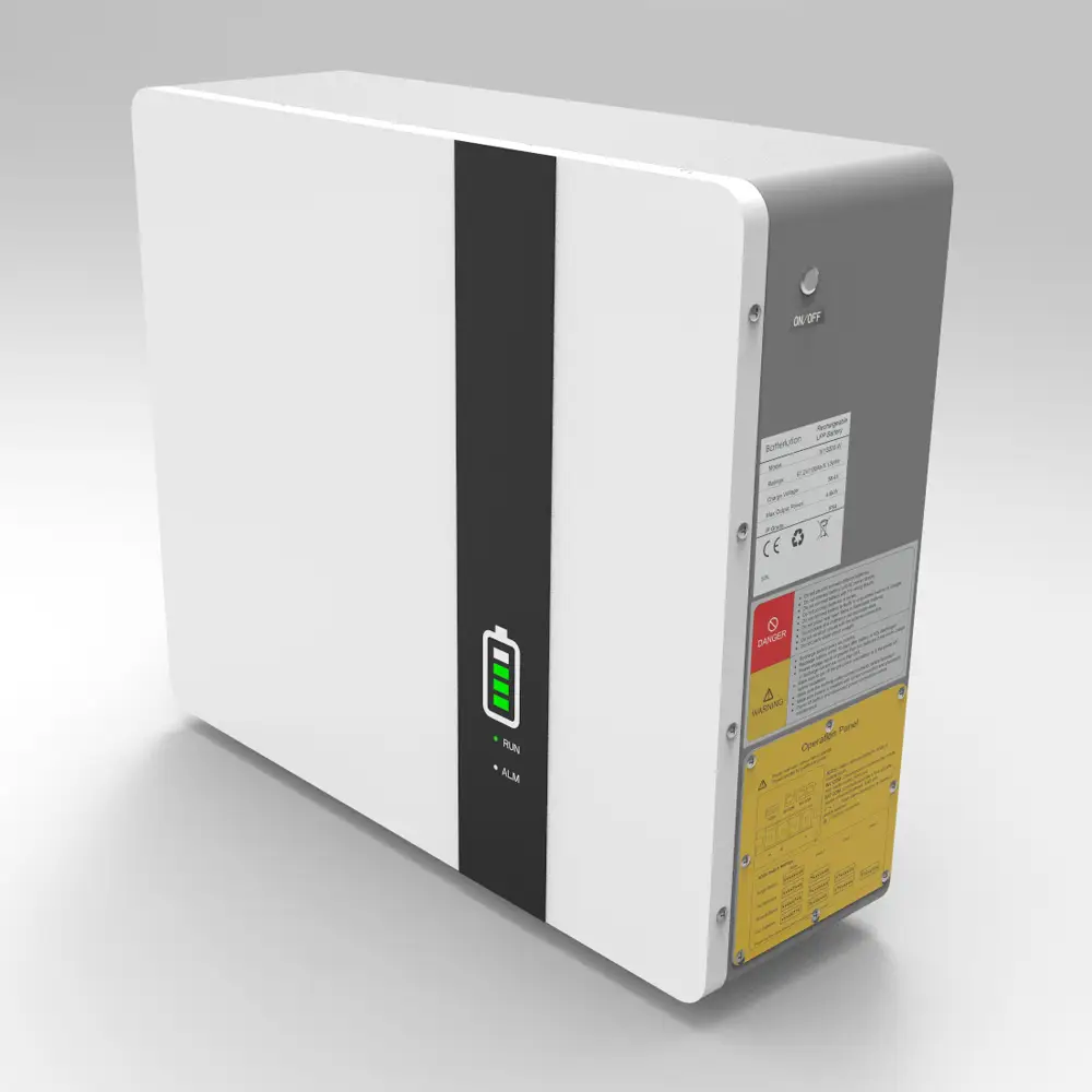 Enerlution、hybess - china manufacture LFP PowerWall-2500 powerwall 51.2V 100AH household energy storage system lithium iron phosphate battery Wall Mounted Lituium Battery Series 1