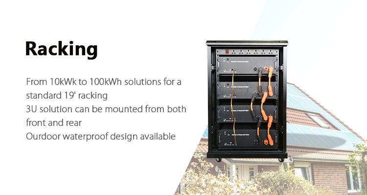 enerlution 、 hybess - قابلة لإعادة الشحن 48V 100AH ​​LIFEPO4 ليثيوم أيون بطارية 48V للبطارية غير مصممة 16