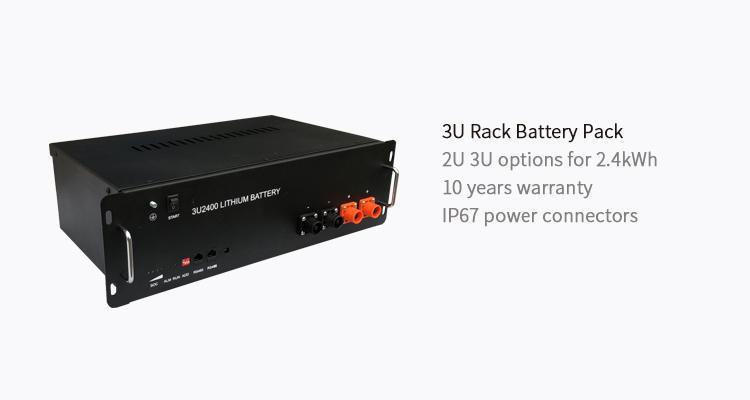 enerlution 、 hybess - قابلة لإعادة الشحن 48V 100AH ​​LIFEPO4 ليثيوم أيون بطارية 48V للبطارية غير مصممة 9