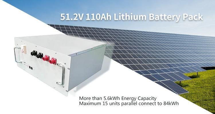 enerlution 、 hybess - قابلة لإعادة الشحن 48V 100AH ​​LIFEPO4 ليثيوم أيون بطارية 48V للبطارية غير مصممة 7