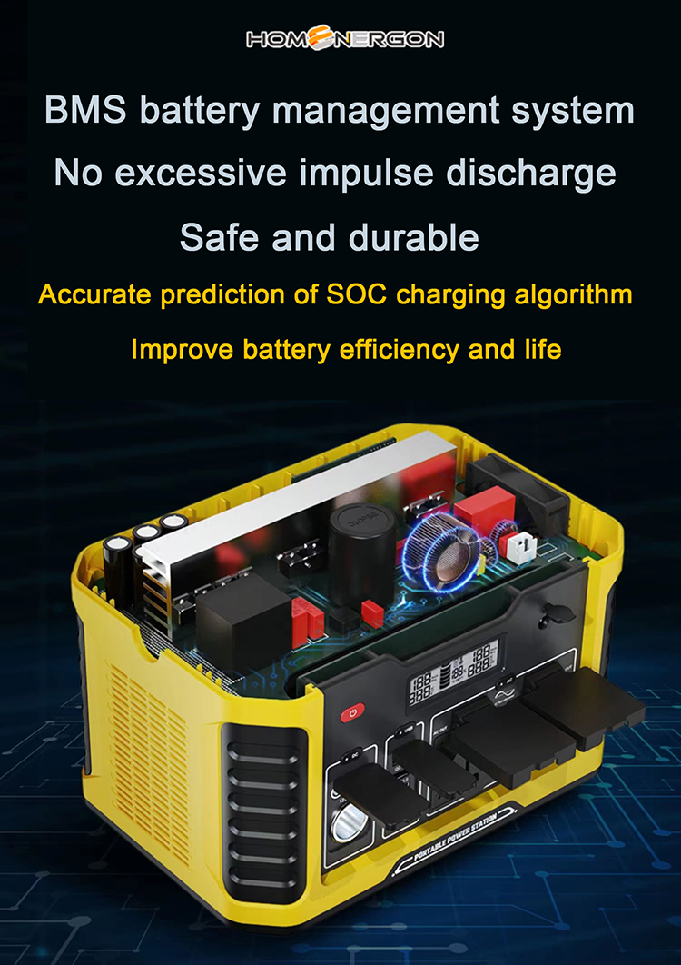 Enerlution 、 Hybess - BatterLution China Factory Solar Generator 300W 500W 1000W PORTABLE POWERTION ATTOR 11