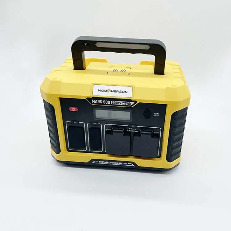 Enerlution 、 HyBESS - Fonctions multiples Alimentation en plein air solaire 500W Station électrique portable pour alimentation d'urgence 1