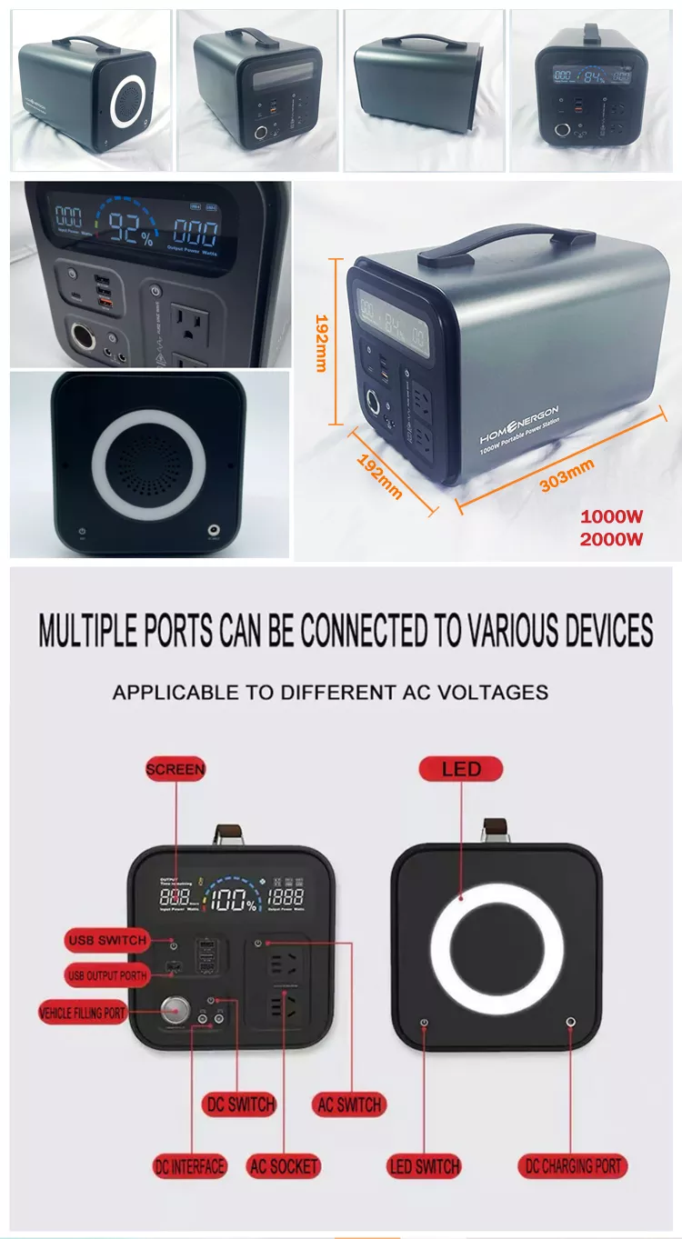 Enerlution 、 Hybess - مصنع أرخص في الهواء الطلق في الهواء الطلق محمولة إمدادات الطاقة الشمسية 500 واط طاقة عالية الطاقة 8